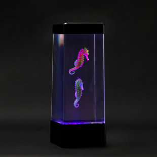 JINX Luminous Jellyfish Lamp Bundle - with Jelly Bubbles & Seahorses