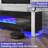 Bhhatu U-shaped Legs Mirrored Finish TV Stand with Electric Fireplace Included-98876980-99357219