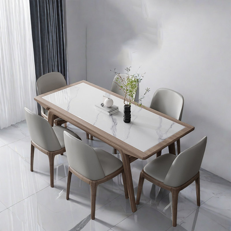 Ensemble de table de salle à manger moderne et simple, H 29,52 po x L 70,86 po x l 35,43 po