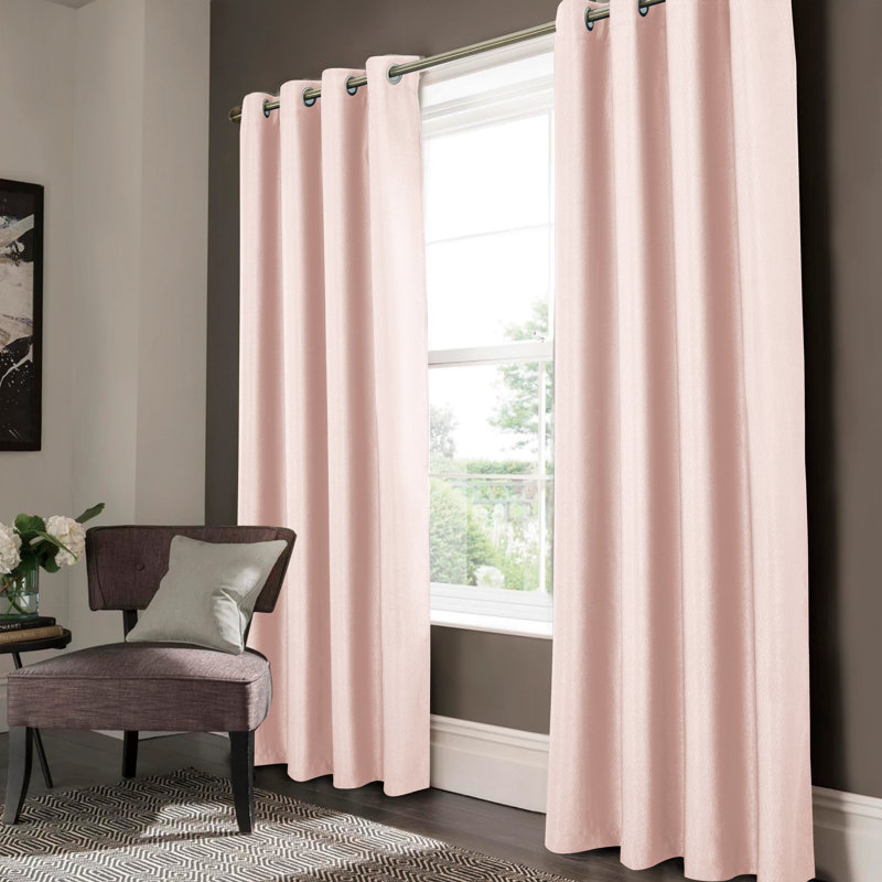 Rideaux obscurcissant Wilfrid, L 52 po x L 95 po, Rosé