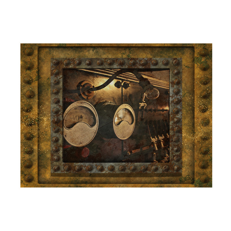 Art sur toile Tina Mitchell Steampunk, H 19 po x l 19 po x P 2 po