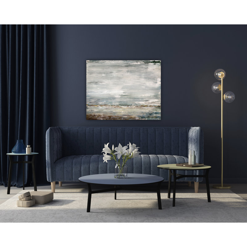 Peaceful Tides By John Beard - Gallery Wrapped Canvas Print Print by John Beard, Brown Floater Framed, 26" H x 32" W x 2" D
