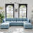 Modular Sectional Sofa, Convertible Sofa Seat With Storage, Sleeper Sectional Sofa Set, Fabric Flexible Modular Combinations For Living Room