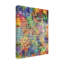 « omaha nebraska city map », impression sur toile tendue en bleu/vert/orange-1369379677