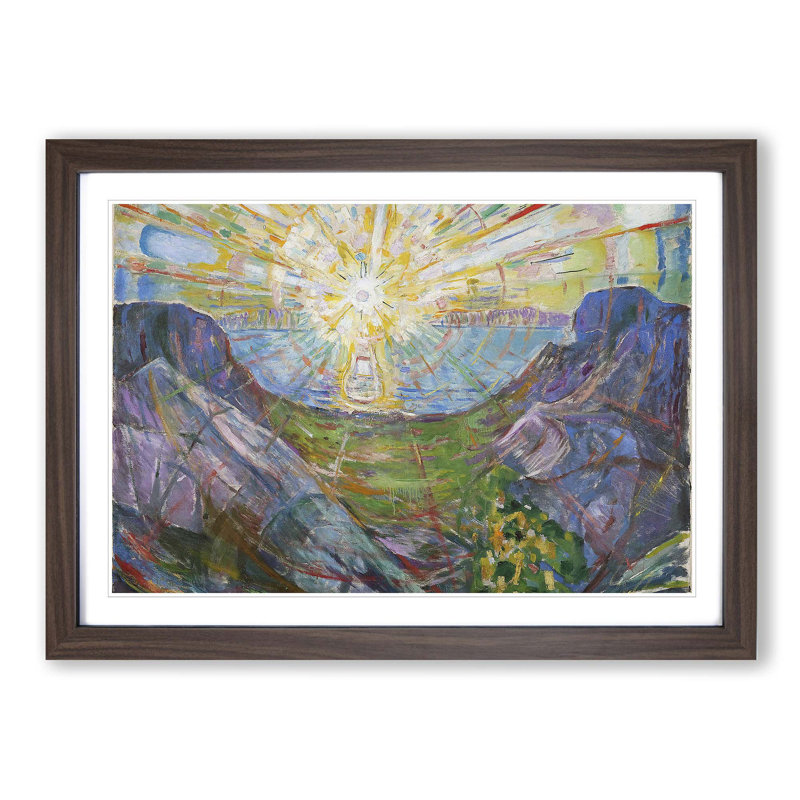 Edvard Munch - Single Picture Frame Painting, Walnut