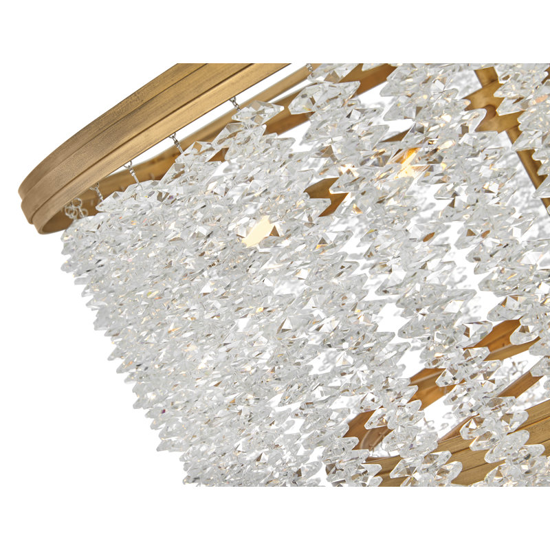 RUBINA Medium Chandelier, 32" H x 26" W x 26" D, 10