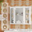 Armoire de rangement murale pour salle de bain avec charnières à fermeture douce
