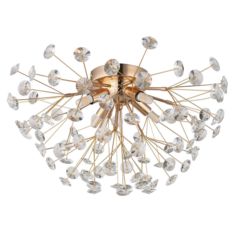 Ajiya Flush Mount, Gold colours