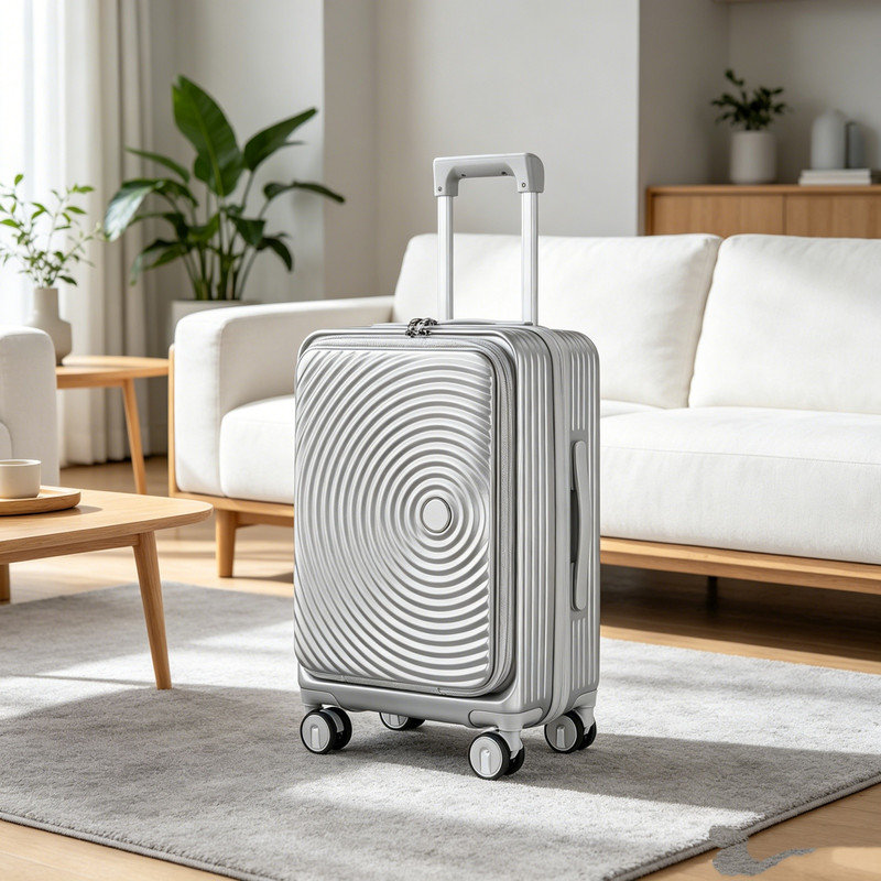Ensemble de 3 valises extensibles 20/24/28 pouces, valise de cabine approuvée par la compagnie aérienne, bagage de voyage léger à 100% en PC rigide avec poche avant, serrure TSA et roues pivotantes