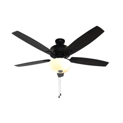 Fusion 52 inch Brushed Nickel Ceiling Fan with LED Light Kit