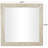 Solid Wood Square Wall Mirror