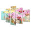 Gaskin - Orchidée, décoration murale 5 pièces