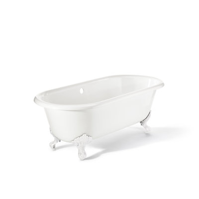 Baignoire de trempage autoportante en fonte 68 "x 31" Armand
