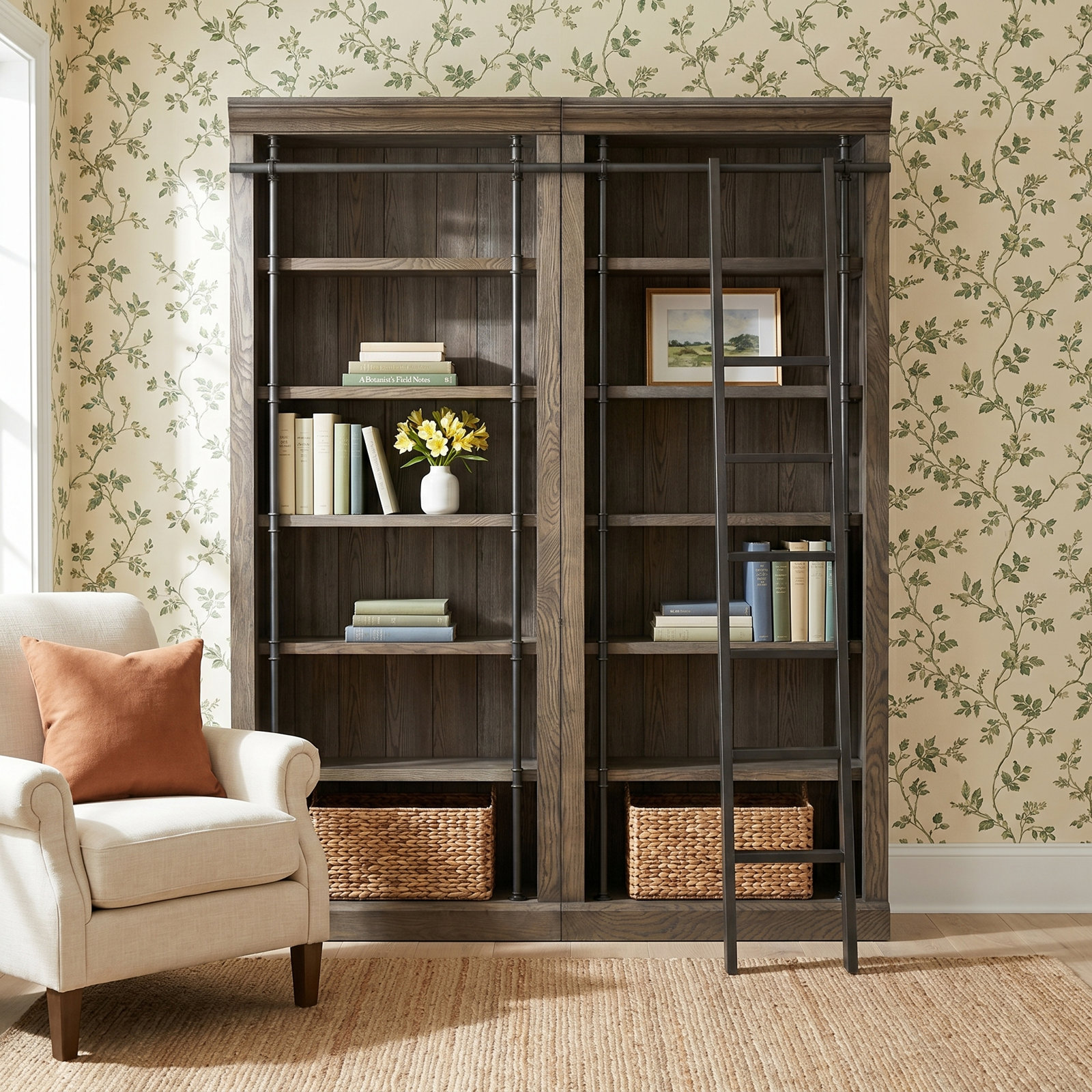 Lorna 80" Library Bookcase