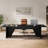 92.9 Inch Large Executive Desk With Rectangle Grommet, Modern Computer Desk Workstation