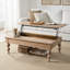 Table basse à plateau relevable rectangulaire en bois massif avec rangement Aristidh-1954645781