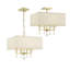 Lustre unique à 4 lumières avec accents de cristal-38825391