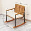 Ensemble de 2 chaises berçantes avec coussin d'accoudoirs