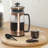 Mr. Coffee French Press Coffee Maker, 34 oz/1 Liter Glass Carafe with High Heat Resistant Durable Borasilicate Glass & Copper Metal Frame and Plunger, Includes Coffee Scoop-118661522