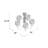 Elia 5 - Light Steel Dimmable Chandelier