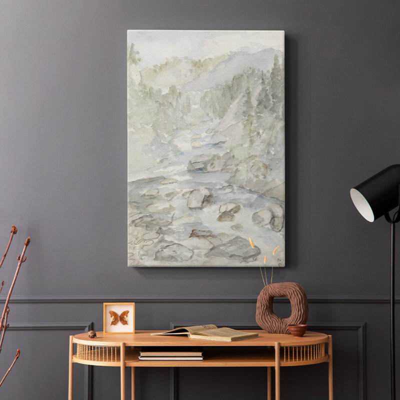 Paysage rétro CXVI - galerie Cavas, H 12 po x l 8 po