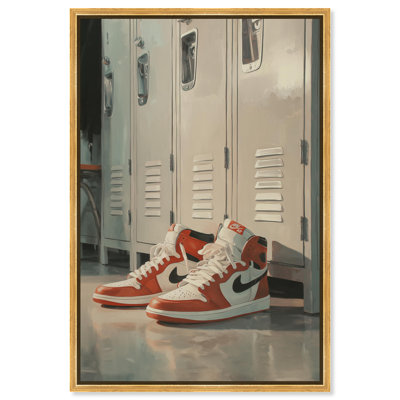 «Ready for After School», impression murale sur toile encadrée par Notoriart, cadre doré, 36 x 54