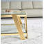 Table basse rectangulaire 47,50 "en acier inoxydable-114232634