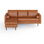 Canapé et chaise modulaire réversible en cuir Vegan de 84 po de largeur Pritchett