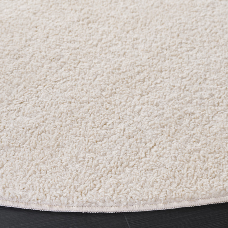 Tapis de couleur unie Boucle 100 Performance, Rond 6 pi