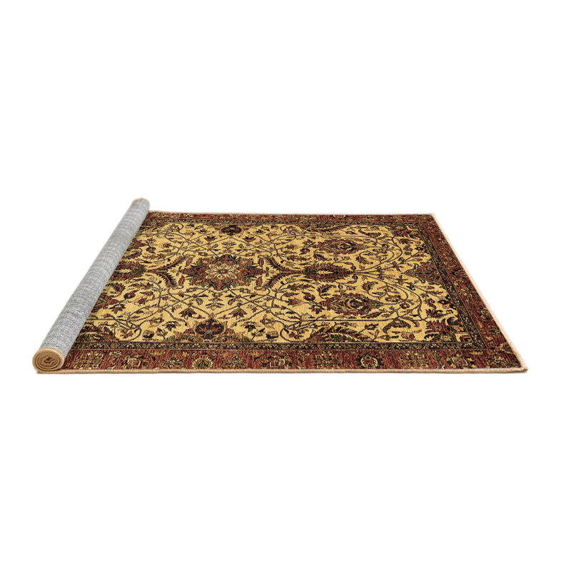 Washable Oriental Indoor Rug, Round 5'