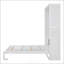 Grand lit escamotable avec tablettes