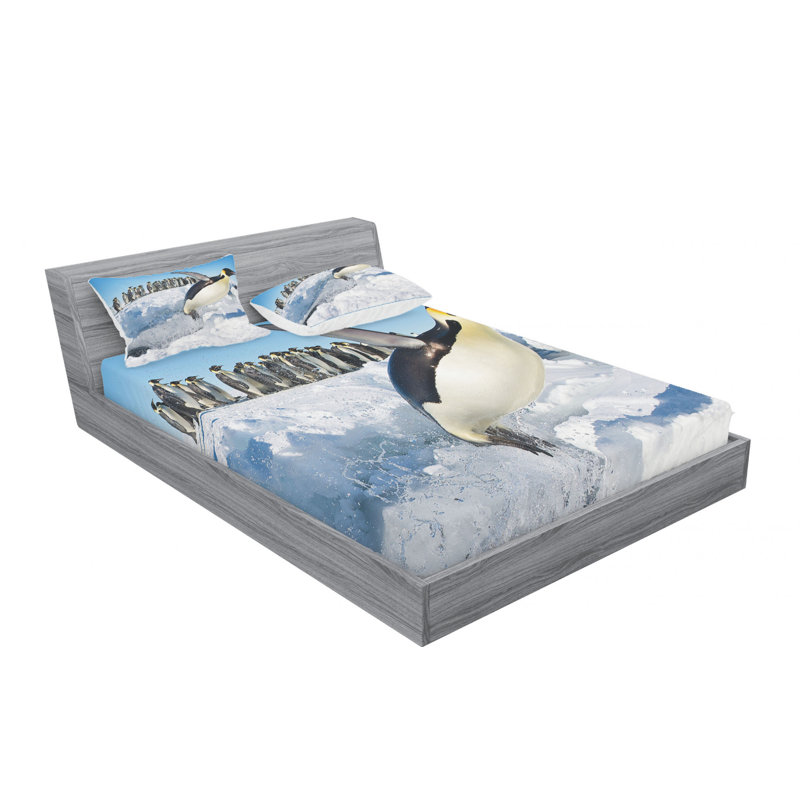 Microfiber Sheet Set, Queen Sheet Set + Fitted Sheet + 2 Pillowcases