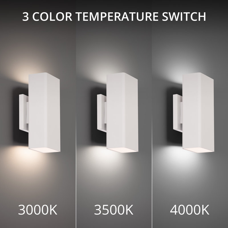 Edgey LED Wall Light, White, 4000K