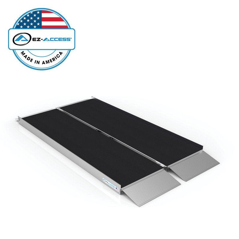 EZ-Access 5 Foot Suitcase Singlefold Portable Ramp w/Surface That Resists Slips