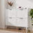 Farmhouse Shoe Cabinet with Drawer, Wood Entryway Shoe Storage for 20 Pairs, Hidden Organizer-445026899