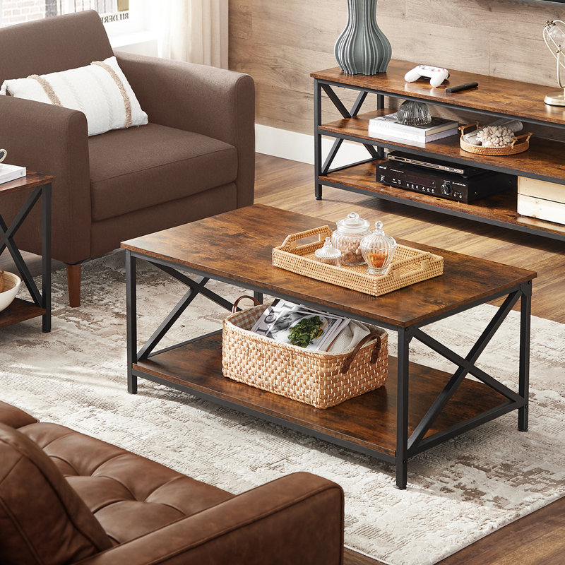 Adalynn Four Leg Coffee Table with Storage