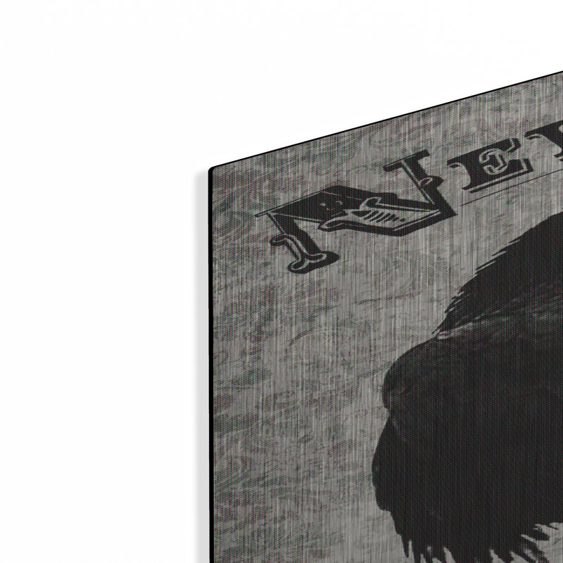«Nevermore» par Michael Buxton, art mural en métal, 16 po x 24 po, H 36 po x l 24 po