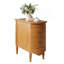 Table de bout avec station de charge, table d'appoint étroite avec 2 tiroirs, table d'appoint en bois pour le salon-367224554