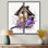 Mauve lavande Birdhouse I - art mural mauve 2 panneaux
