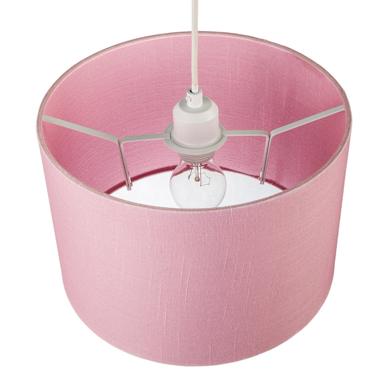 20cm H Fabric Drum Lamp Shade ( Slip-On ), Candy