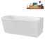 Baignoire autoportante de 63 po avec drain interne Streamline-101413074
