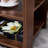 Ellierose Square side table,simple style design,3-tier end table, classic brown