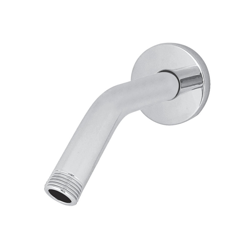Kingston Brass Shower Scape 6-Inch Shower Arm with Round Flange, Polished Chrome