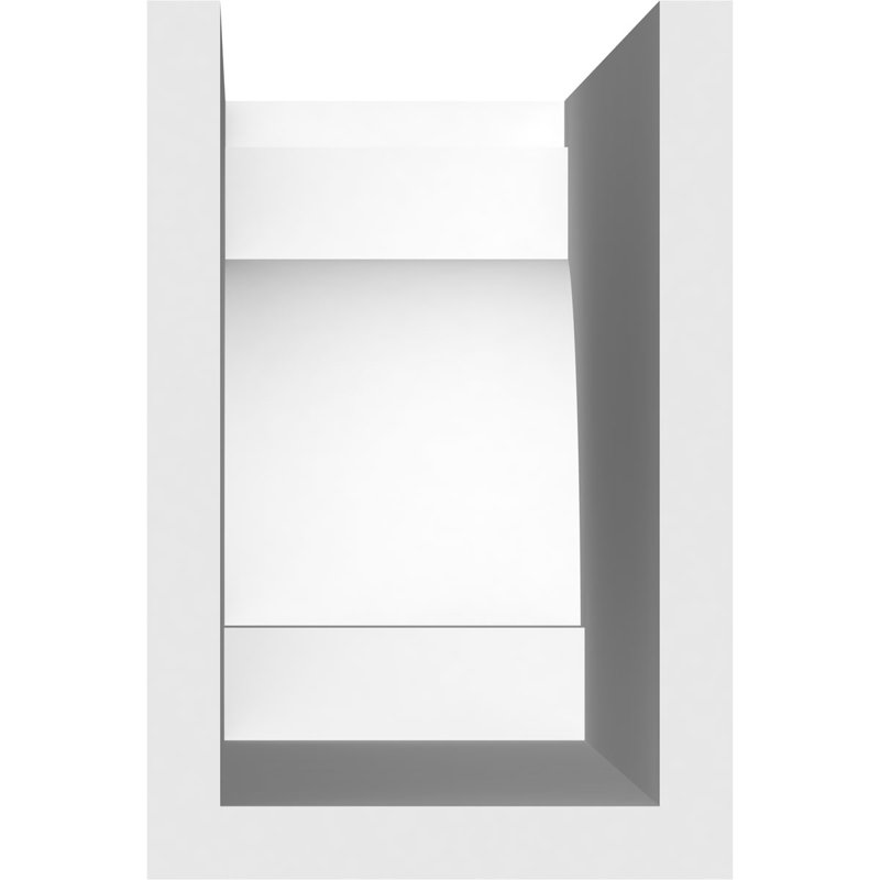 4"W x 6"H x 20"L Standard Mediterranean Architectural Grade PVC Rafter Tail, 6"H x 4"W x 20"D