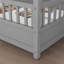 Lit sur pied pleine grandeur Cool Gray