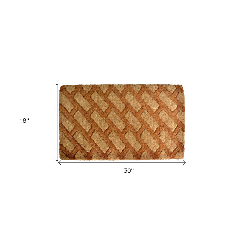 Paillasson brun 18 po x 30 po