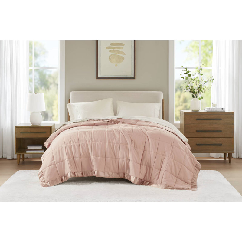 Couverture en duvet synthétique Windom Blush, Simple, Rose
