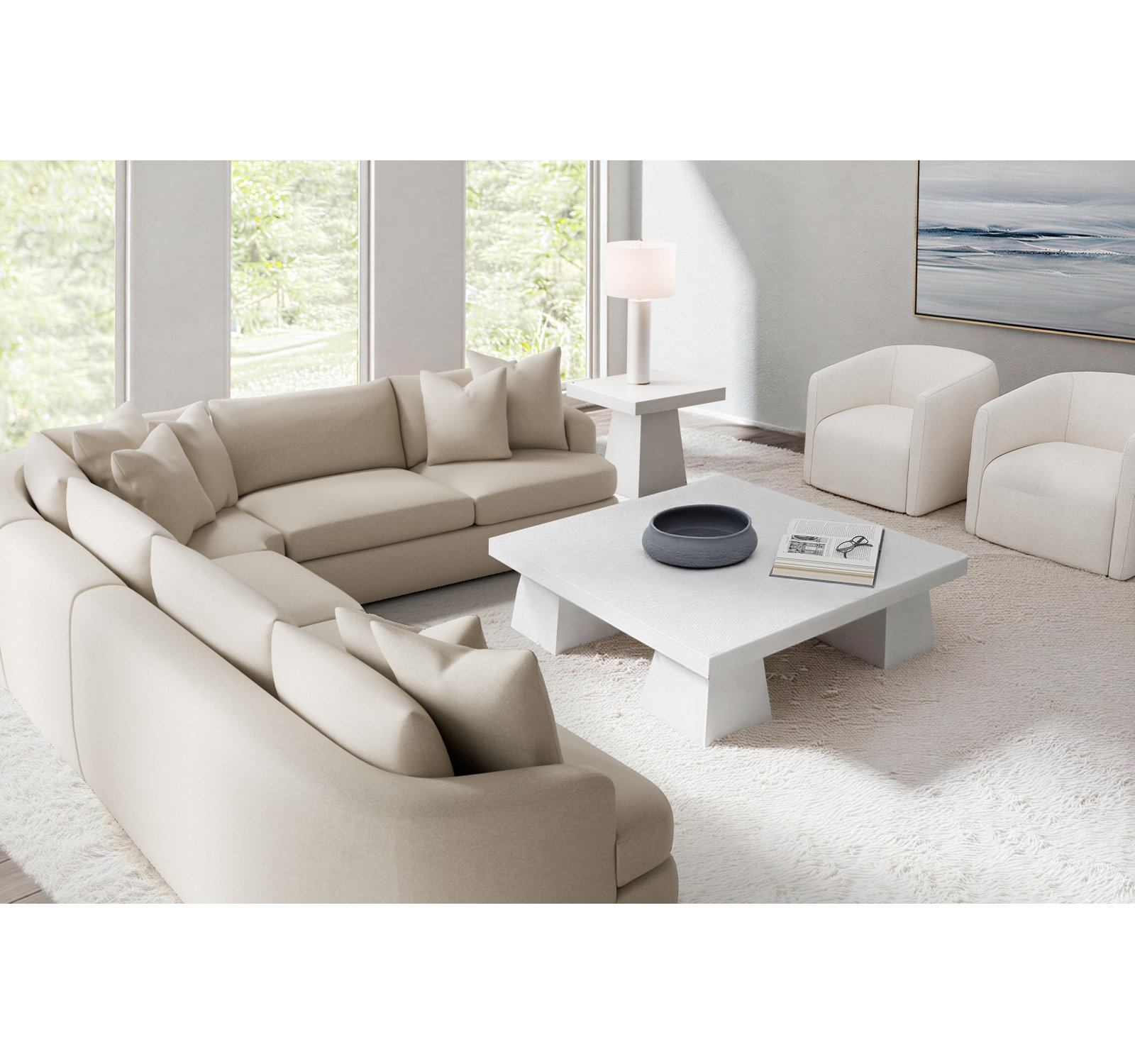 Jules Upholstered L-Sectional, 1583-200
