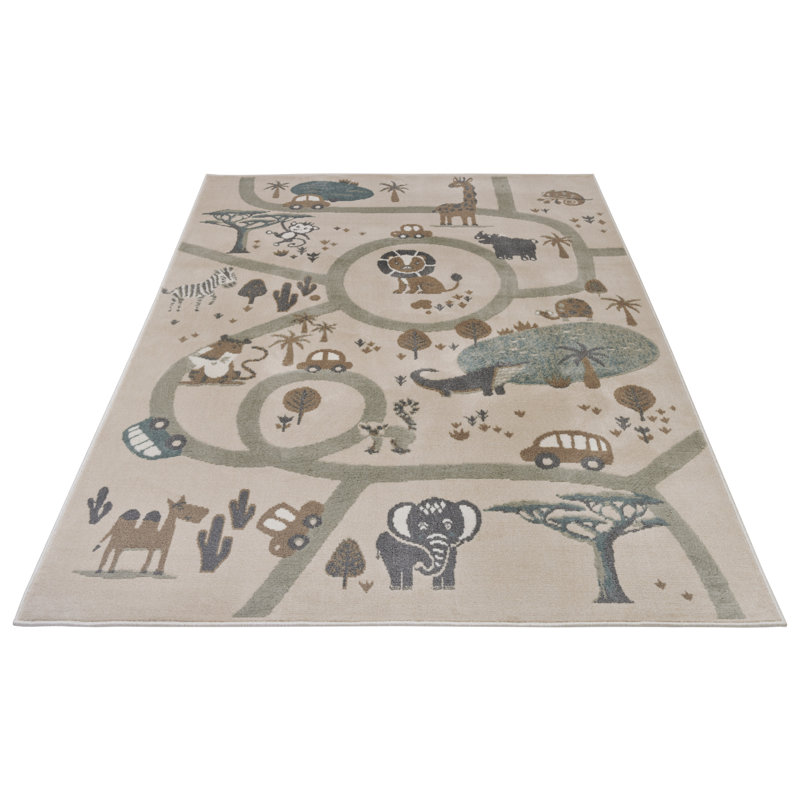 Adventures Children Grey Rug, Rectangular 160 x 235cm