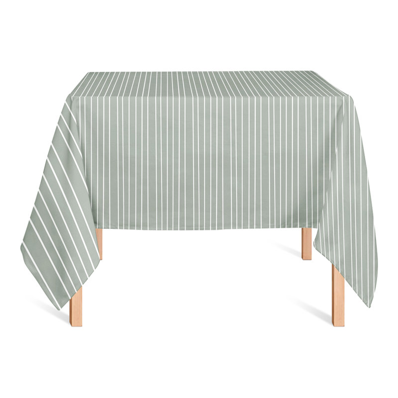Hariesh Striped Square Tablecloth, Green